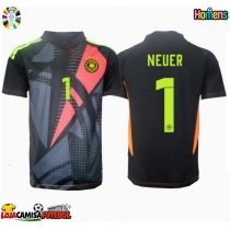 Camisa de Futebol Alemanha Manuel Neuer #1 Goleiro Equipamento Principal Europeu 2024 Manga Curta
